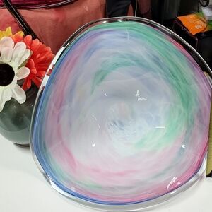 Murano Swirl Glass Bowl